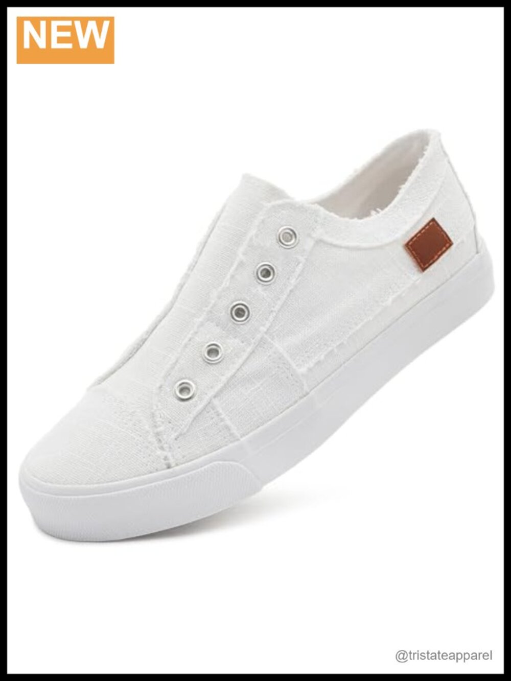 Women's Slip On Canvas Sneakers Non Slip Casual Low Top